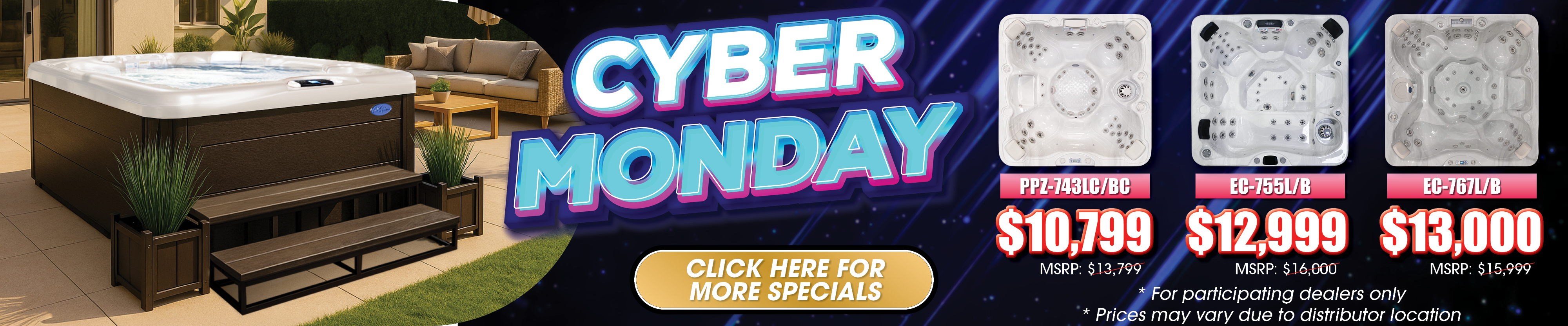 Calspas hot tub being used in a family setting - Mccook