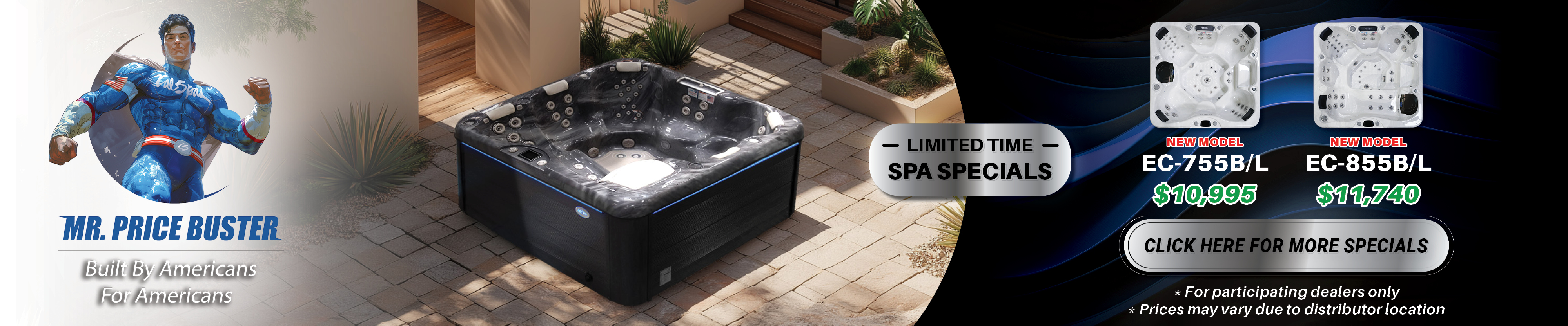 Calspas hot tub being used in a family setting - Mccook